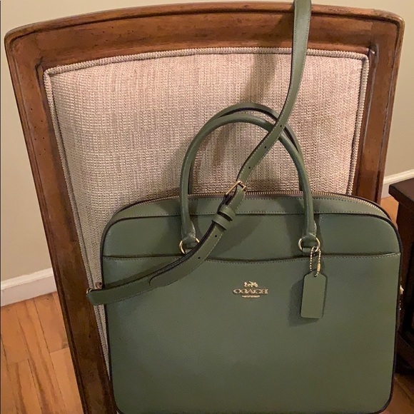 Coach Laptop Bag Briefcase Crossbody - Picture 5 of 8